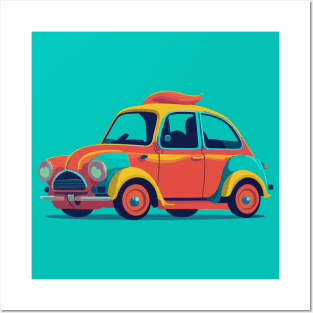 Colorful Car Posters and Art